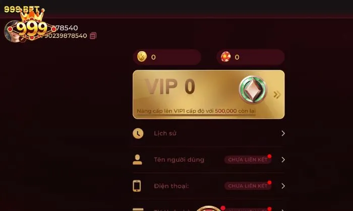 Đăng ký tài khoản game online 999BET 